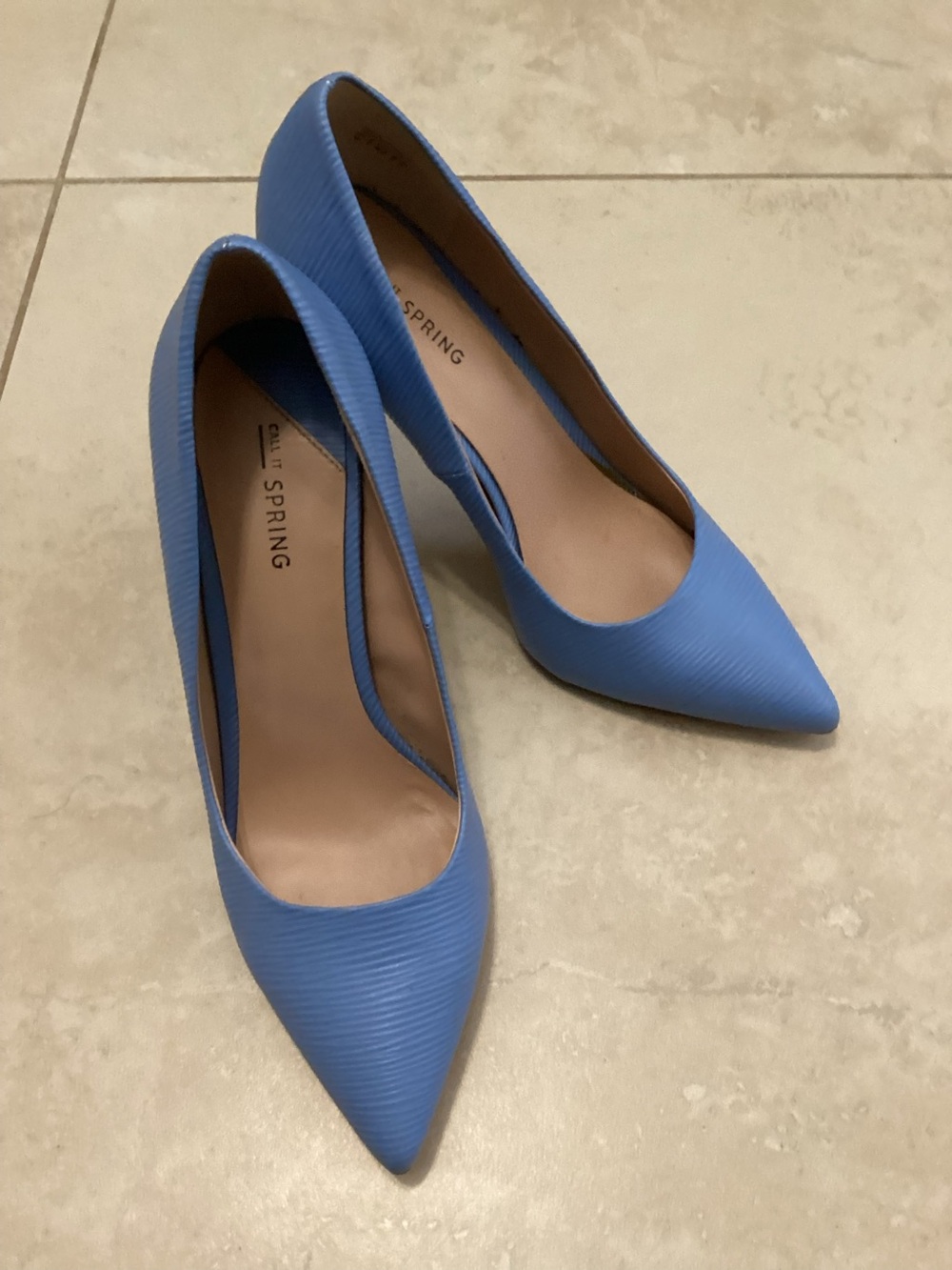 Call It Spring Blue Heels